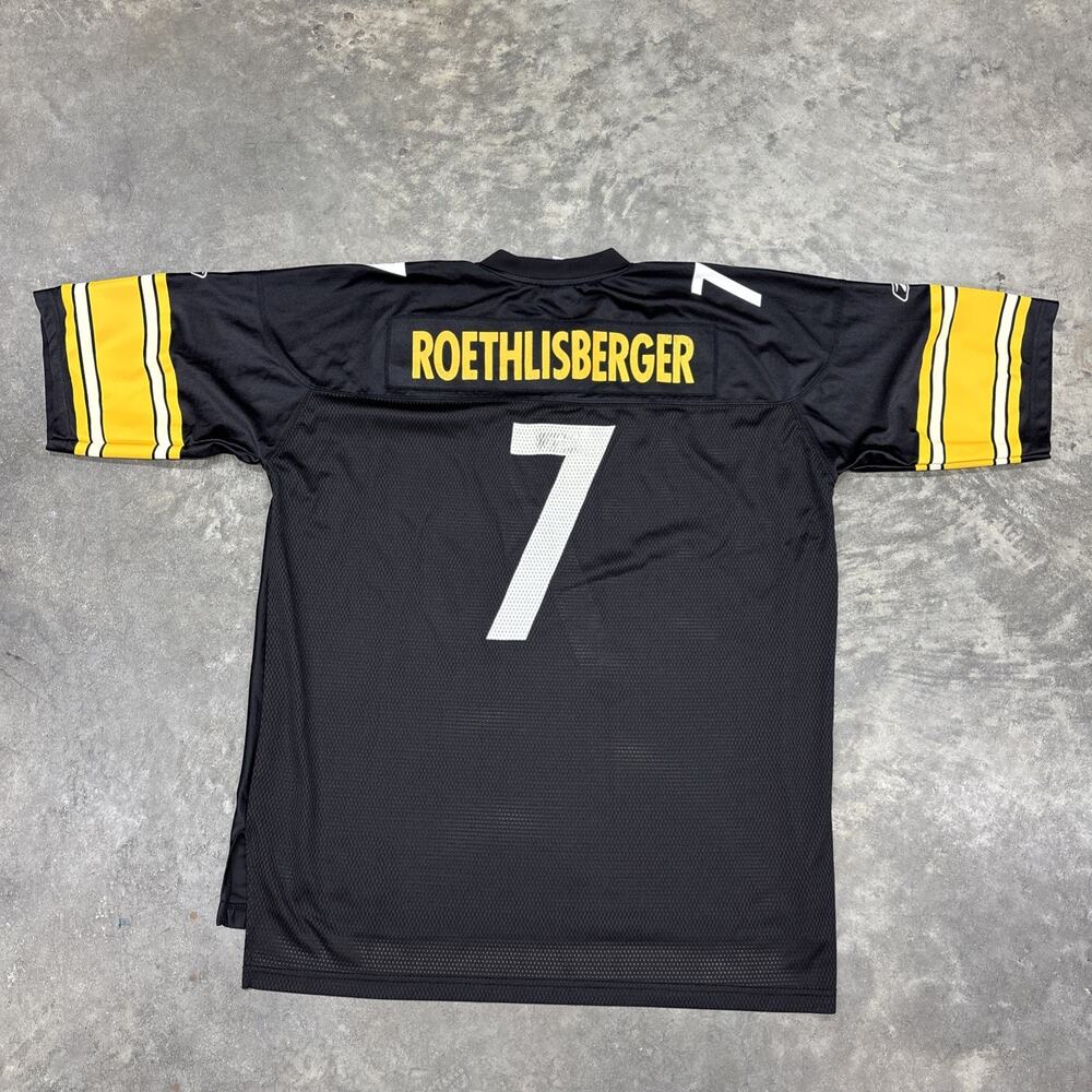 Pittsburgh Steelers Ben Roethlisberger Reebok Authentic Jersey Number 7 Size XXL